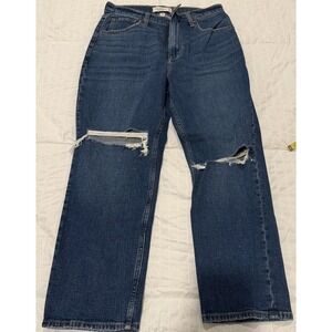 Abercrombie & Fitch Womens The Ankle Straight Ultra High Rise Jeans Size 30 10S